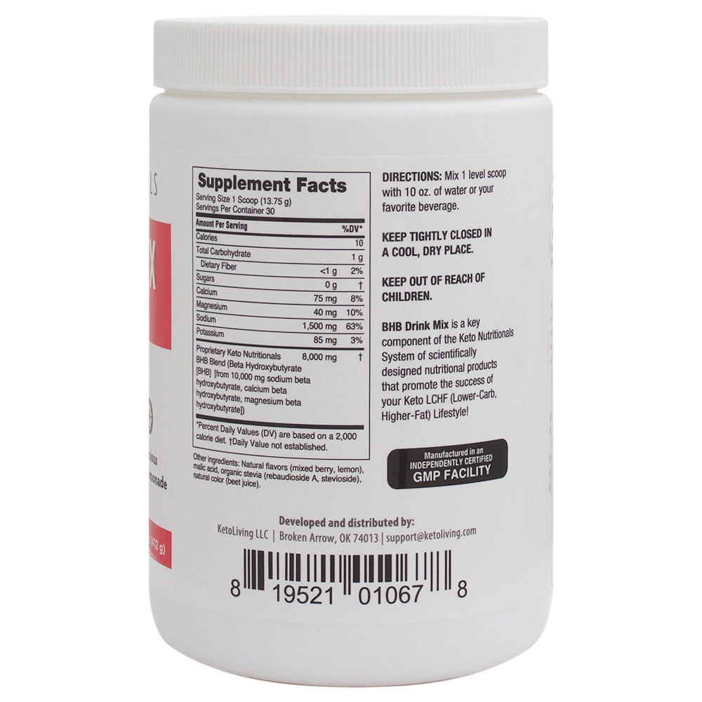 Ketone Boosting Drink Mix Berry Lemonade 30 servings