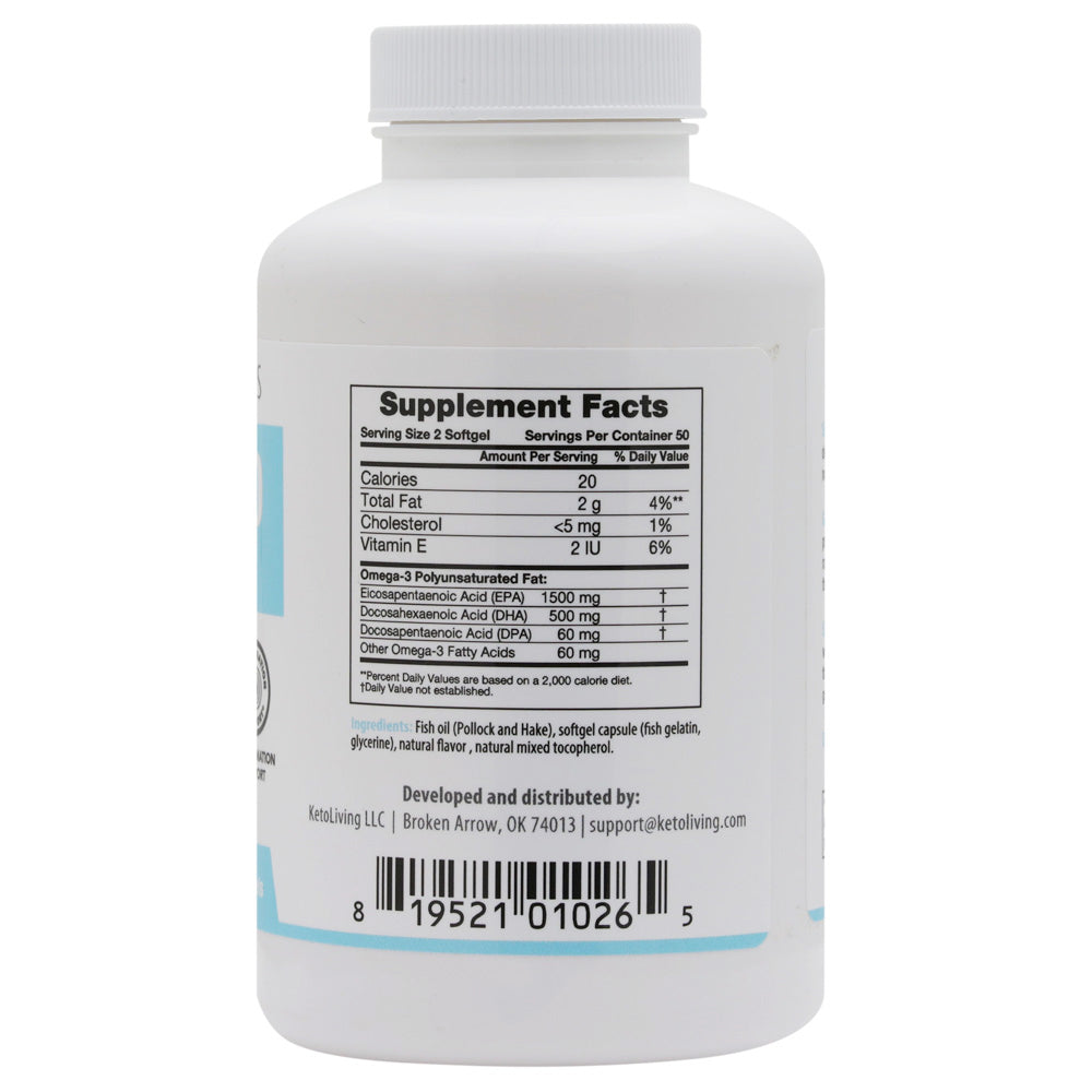 Omega 1250 Pharmaceutical Grade 100ct